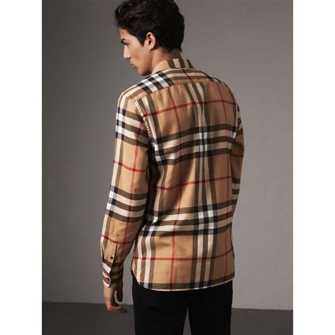 burberry london flannel shirt|burberry dress shirt men's.